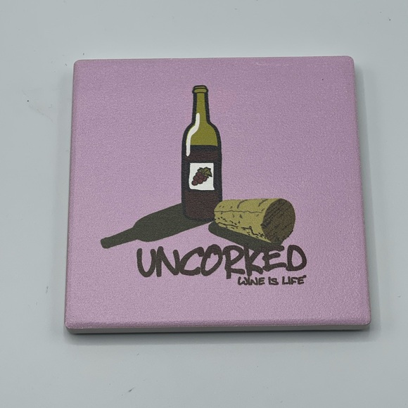Uncorked Wine Coaster - Lavender - Picture 1 of 2